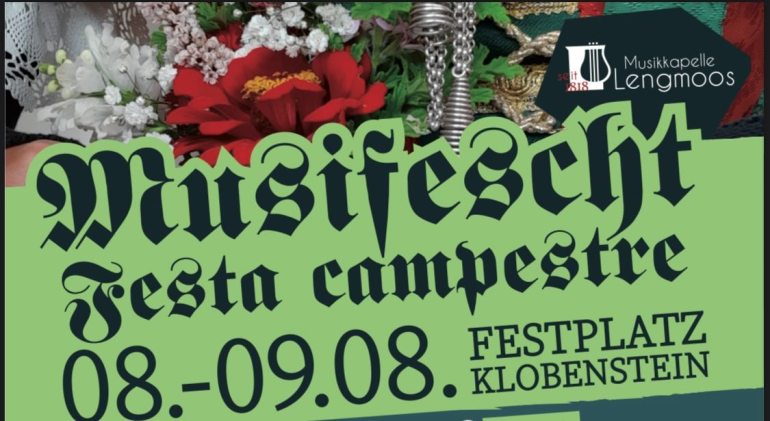 Nächste Veranstaltungen der Musikkapelle Lengmoos